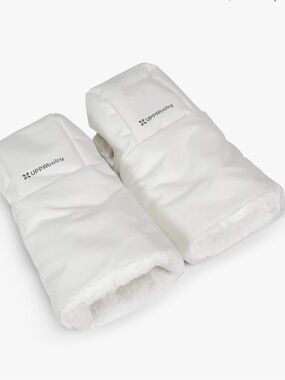 UPPAbaby Cozy Handmuffs Bryce Fleece Lined Stroller Mittens White Marl Cozy Soft